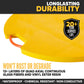 DICA FiberTech® 36" Round Outrigger Pad | Heavy Duty | 1" Thick | Yellow