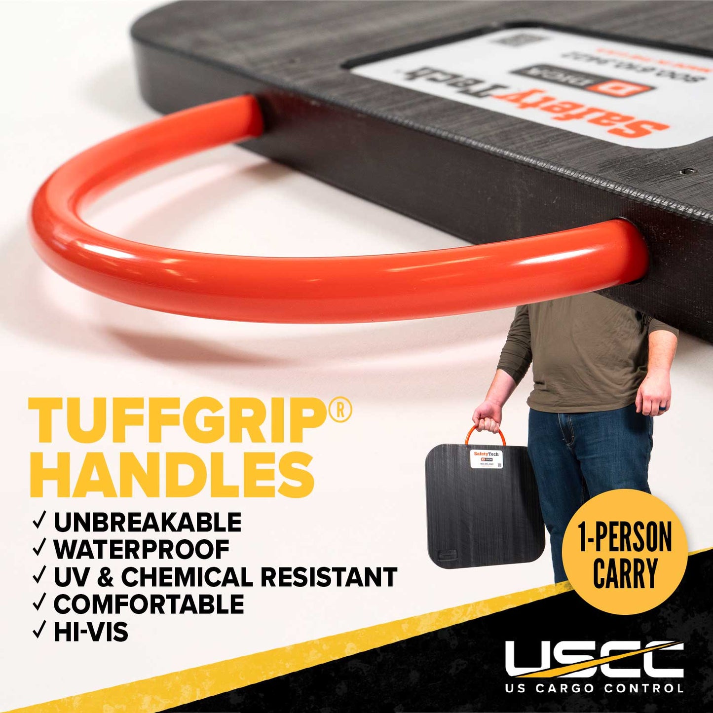 tuffgrip hanldes are strong and ergonomic