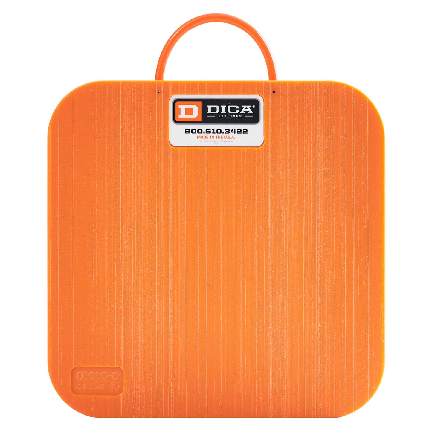 DICA 18x18 1" orange outrigger pad