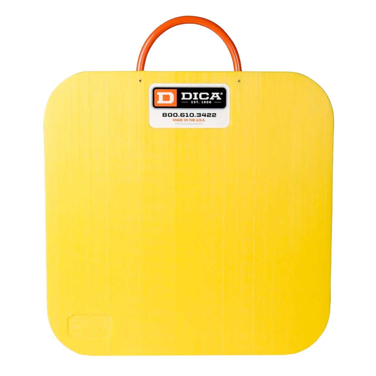 DICA SafetyTech® 18" x 18" Outrigger Pad | Medium Duty | 1" Thick | Yellow