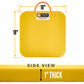 DICA SafetyTech® 18" x 18" Outrigger Pad | Medium Duty | 1" Thick | Yellow