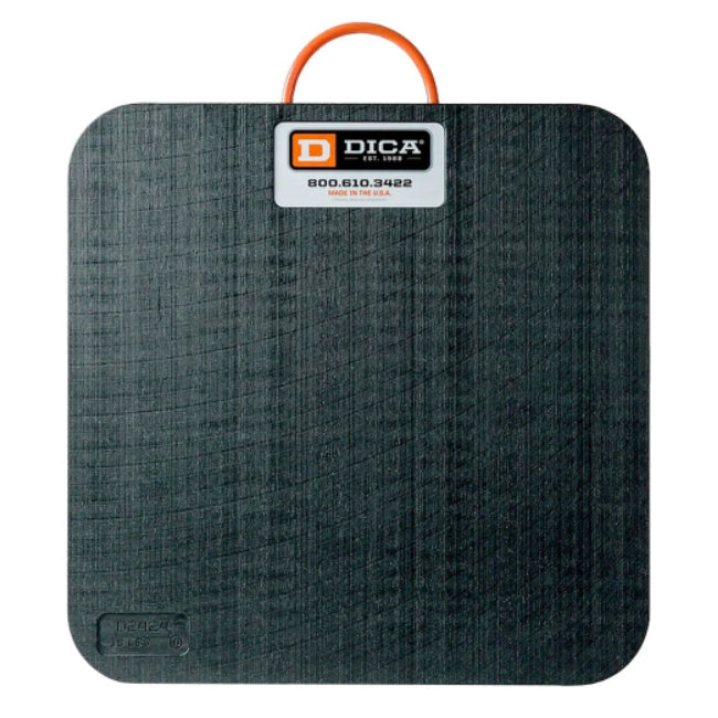 DICA SafetyTech® 24" x 24" Outrigger Pad | Medium Duty | 1" Thick | Black