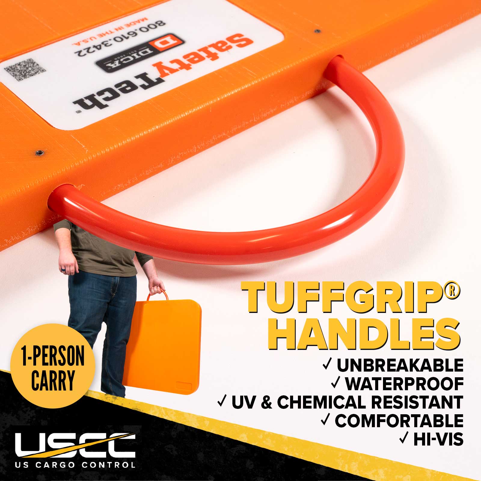 tuffgrip hanldes are strong and ergonomic