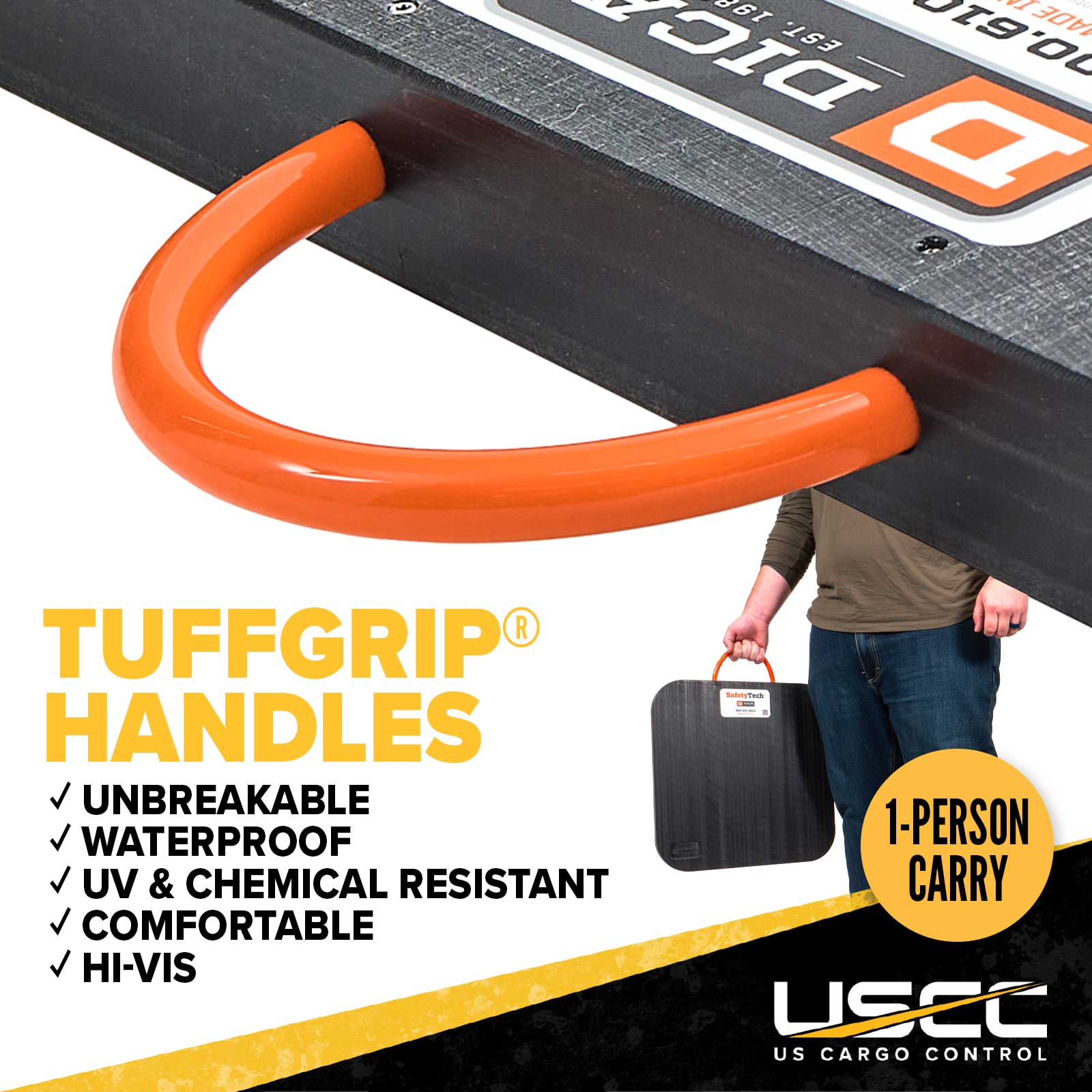 tuffgrip hanldes are strong and ergonomic