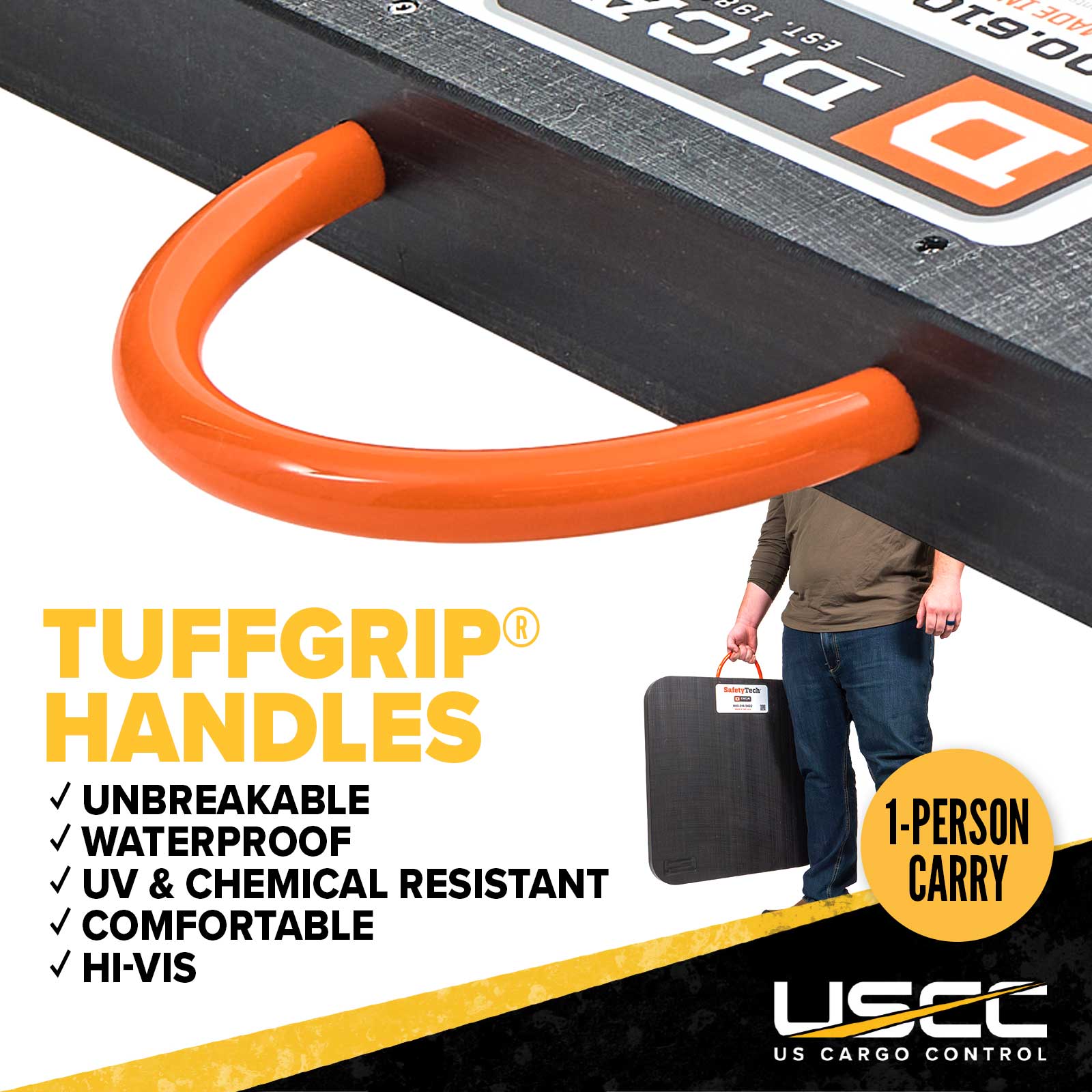 tuffgrip hanldes are strong and ergonomic