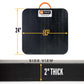 DICA SafetyTech® 24" x 24" Outrigger Pad | Heavy Duty | 2" Thick | Black