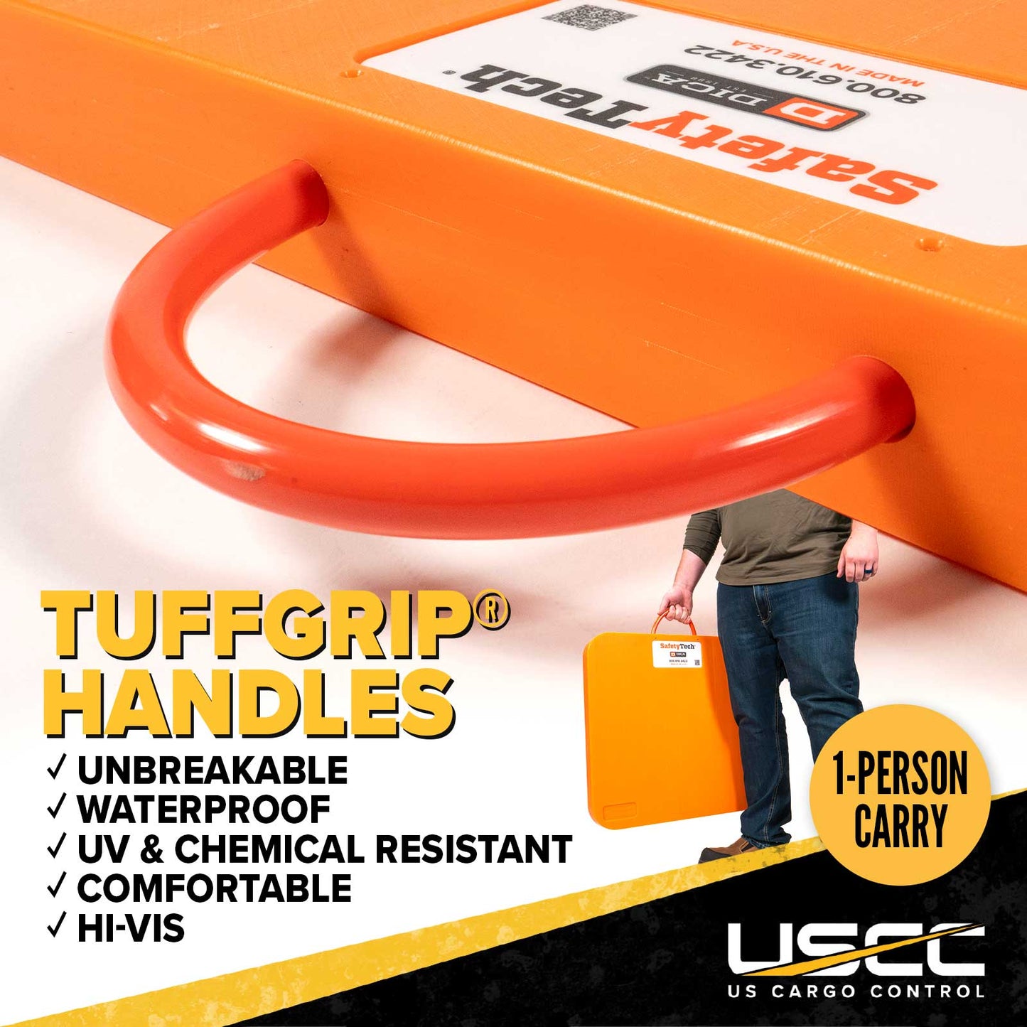 tuffgrip hanldes are strong and ergonomic