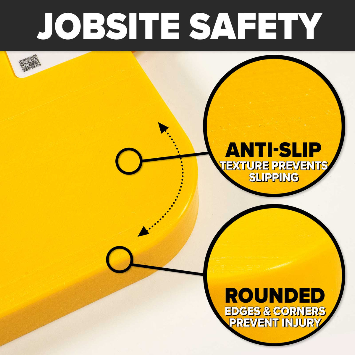 DICA SafetyTech® 24" x 24" Outrigger Pad | Heavy Duty | 2" Thick | Yellow