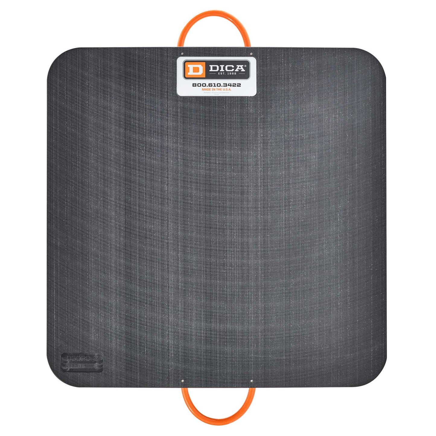 DICA SafetyTech® 30" x 30" Outrigger Pad | Heavy Duty | 2" Thick | Black