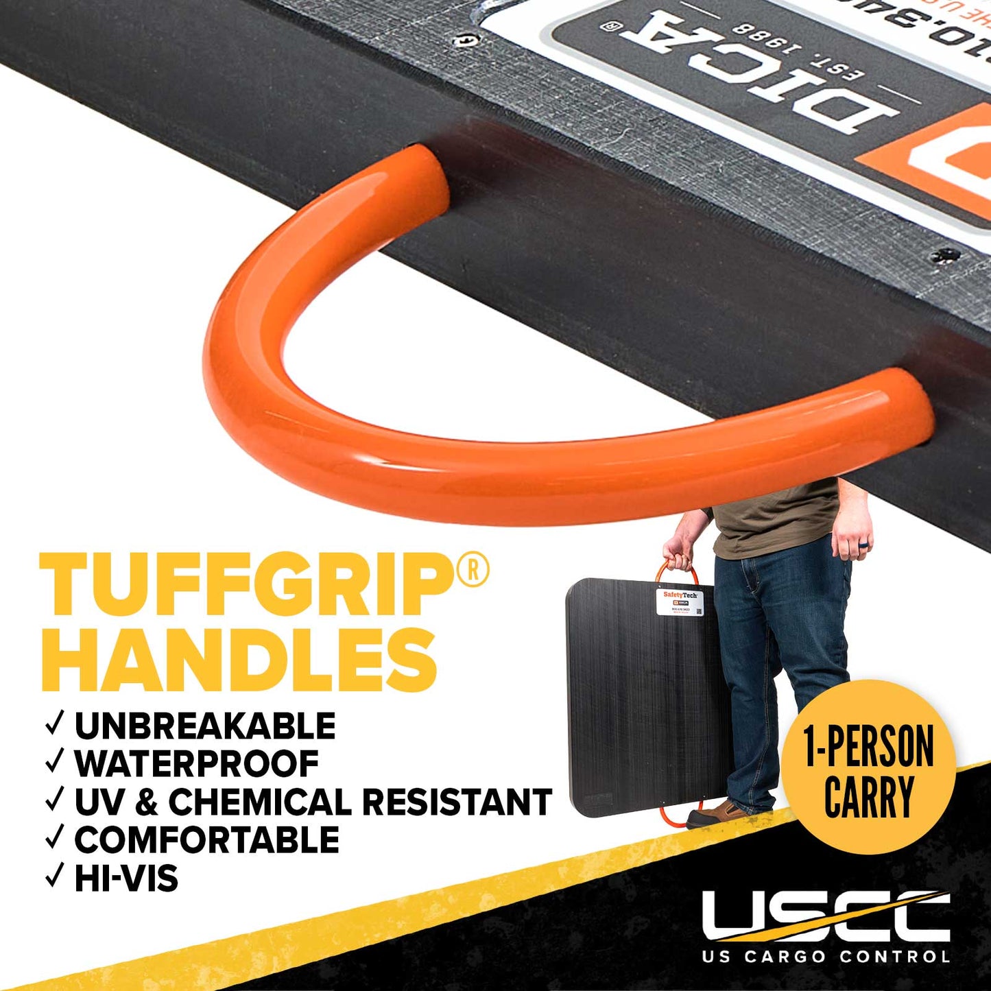tuffgrip hanldes are strong and ergonomic