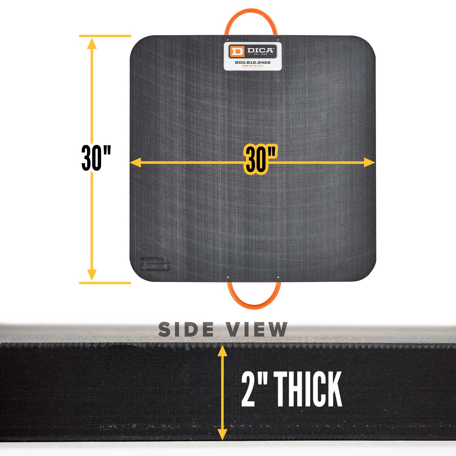 30x30 2" outrigger pad specs