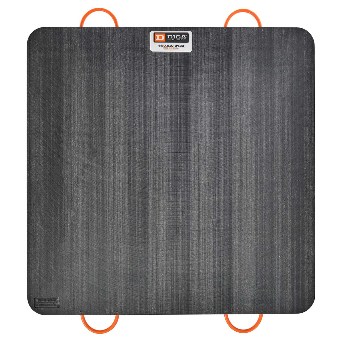 DICA SafetyTech® 48" x 48" Outrigger Pad | Heavy Duty | 2" Thick | Black