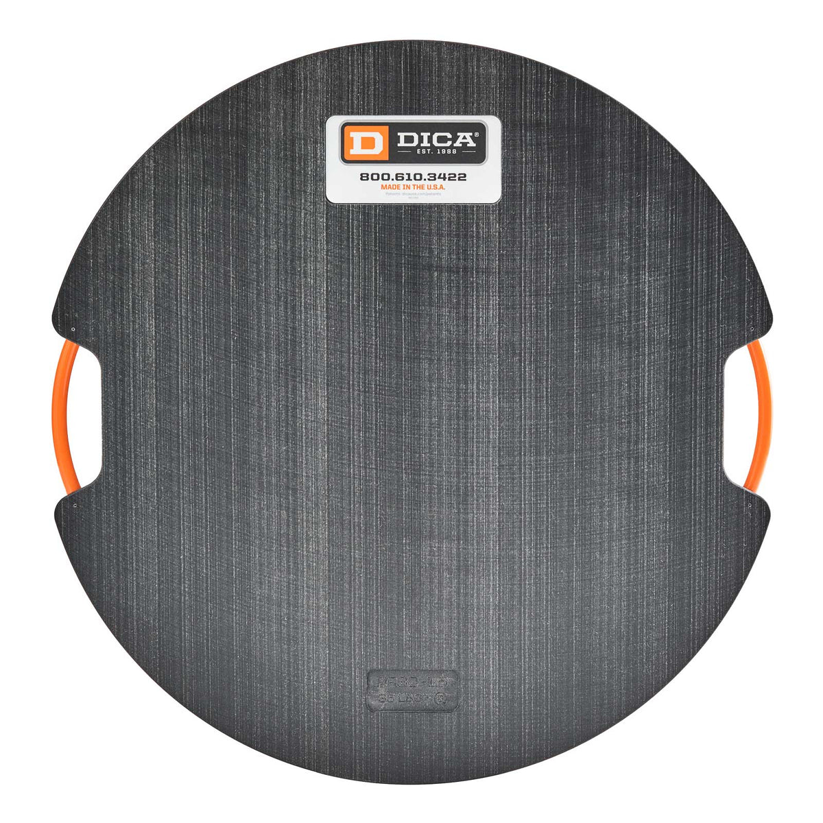 DICA SafetyTech® 30" Round Outrigger Pad | Medium Duty | 1.5" Thick | Black