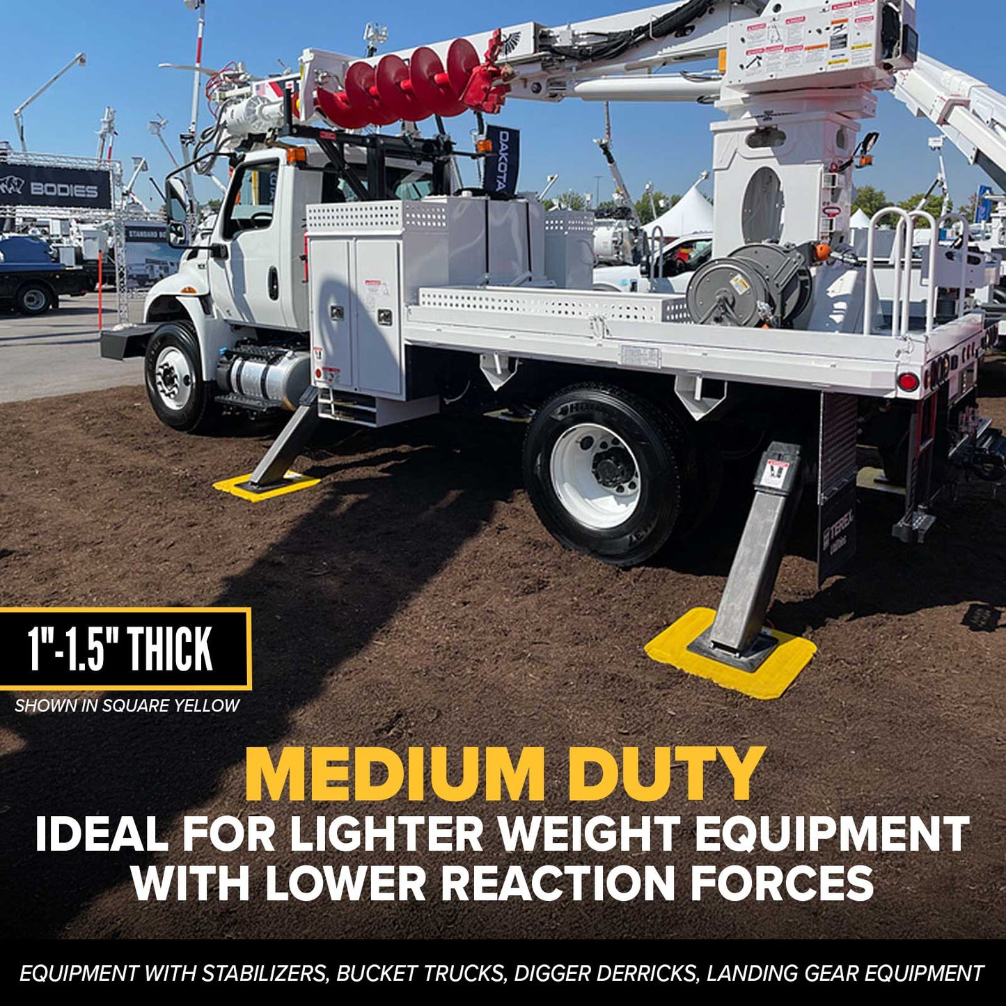 medium duty outrigger pads are ideal for medium weight equipment