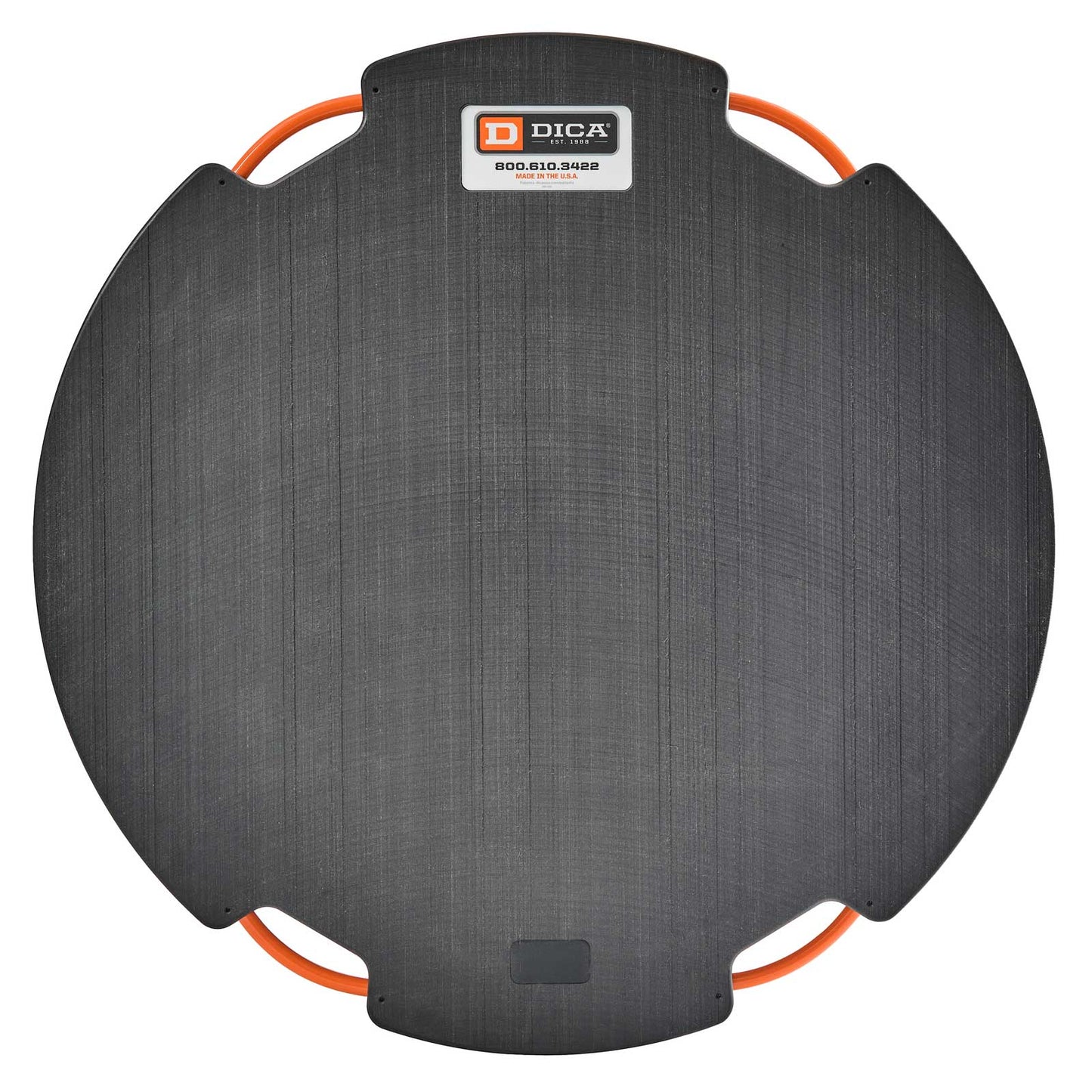 DICA SafetyTech® 36" Round Outrigger Pad | Super Duty | 3" Thick | Black