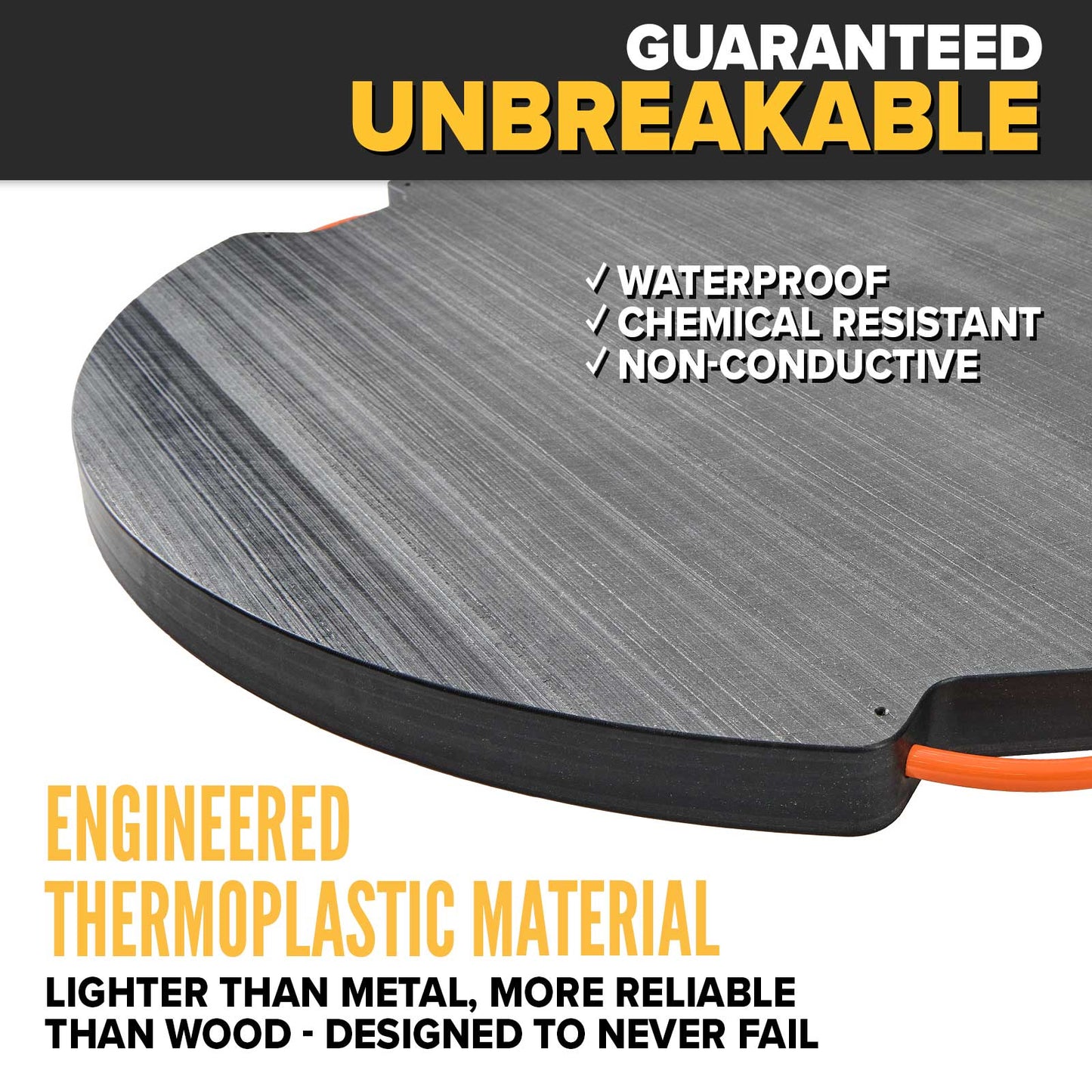 guaranteed unbreakable outrigger pads, 2"