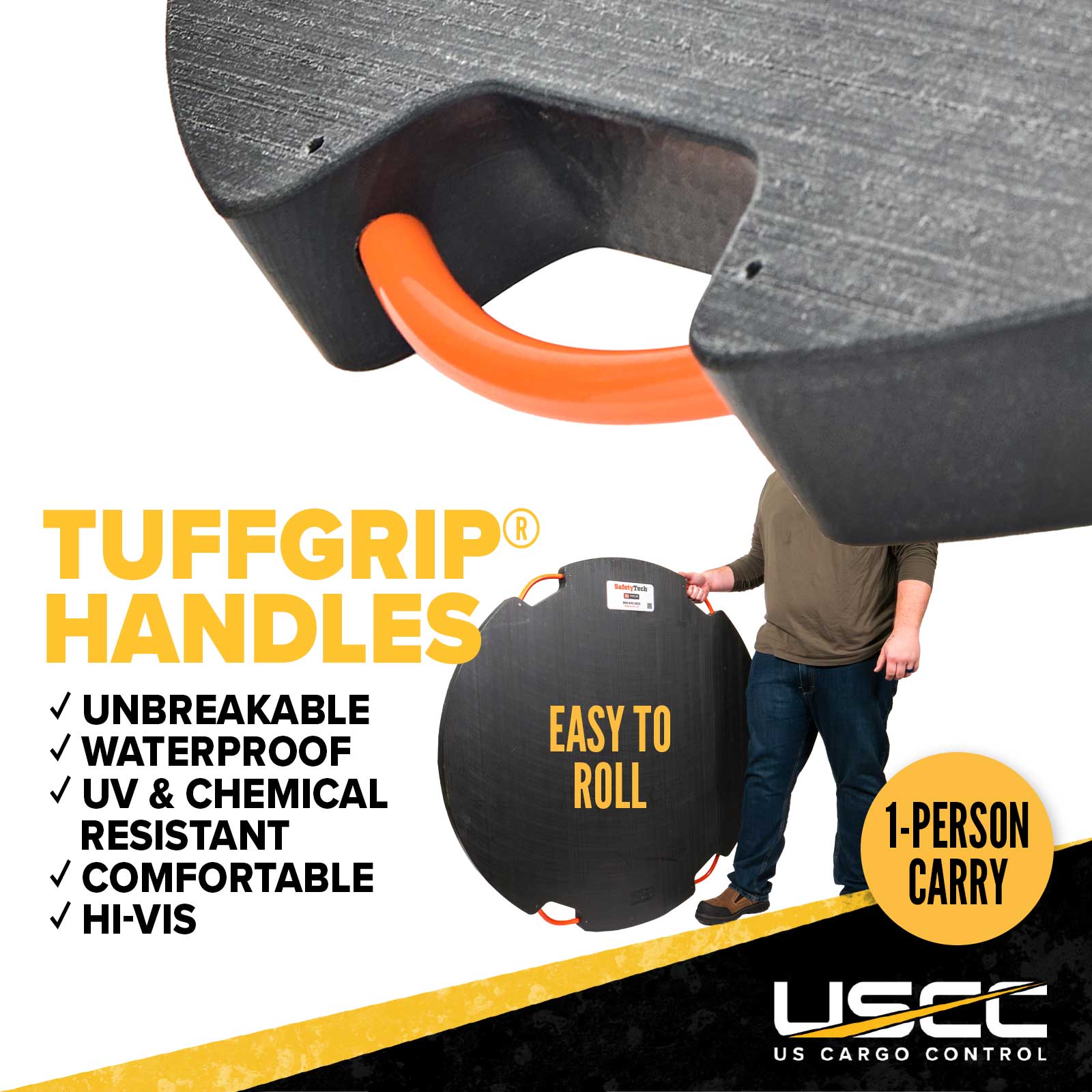 tuffgrip hanldes are strong and ergonomic