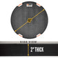 DICA SafetyTech® 48" Round Outrigger Pad | Heavy Duty | 2" Thick | Black