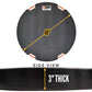 DICA SafetyTech® 48" Round Outrigger Pad | Super Duty | 3" Thick | Black