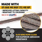 1/4" x 6' 2-Leg Wire Rope Bridle Sling with Crosby Eye Hooks | Domestic