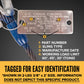 3/8" x 2' 4-Leg Wire Rope Bridle Sling with Crosby Eye Hooks | Domestic