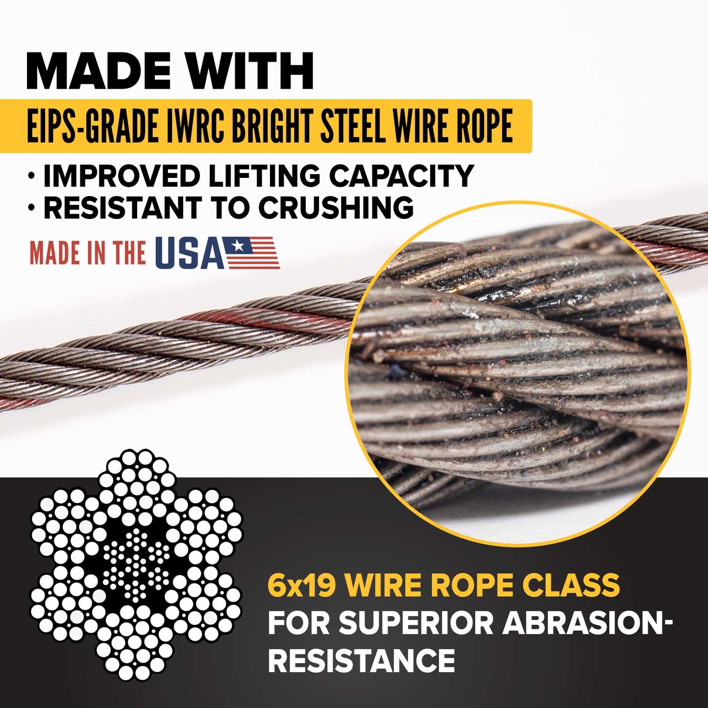 3/4" x 5' Sliding Choker Wire Rope Sling | Domestic
