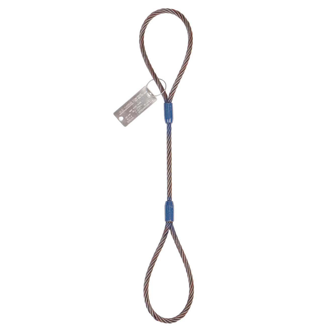 1" x 10' Standard Eye Wire Rope Sling | Domestic