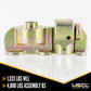 Double Stud L-Track Fitting with Bolt Thread | 4,000 lbs. BS