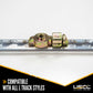 Double Stud L-Track Fitting with Bolt Thread | 4,000 lbs. BS