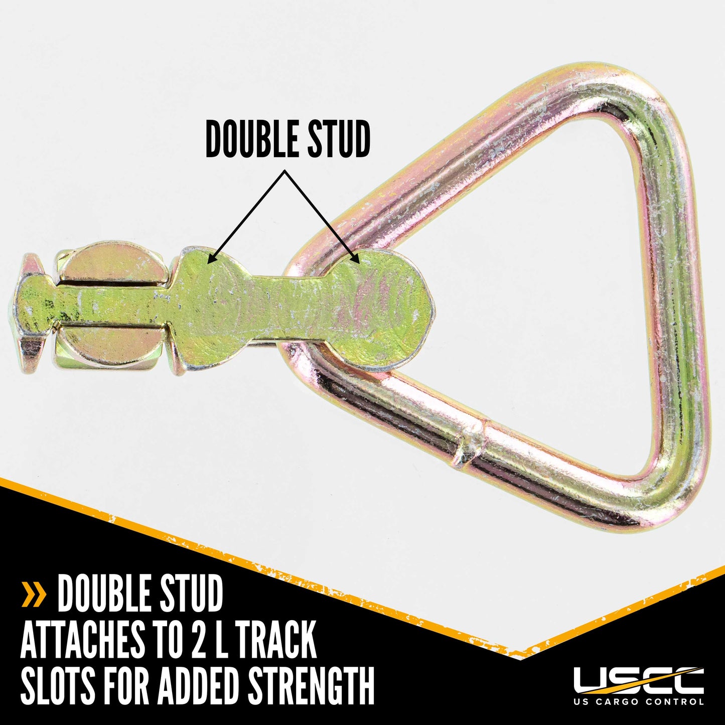 Double Stud L-Track Fitting with Delta Link | 5,000 lbs. BS