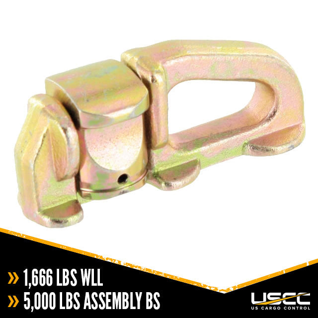 Double Stud L-Track Fitting with Large Opening | 5,000 lbs. BS