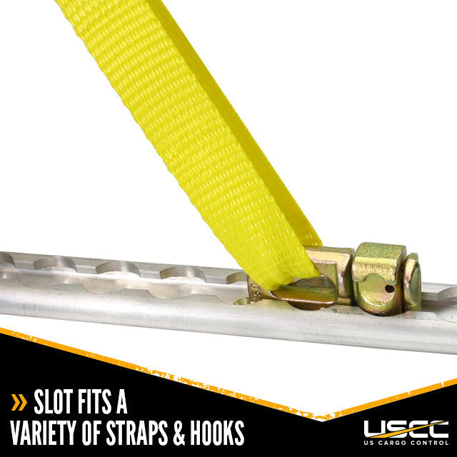 Double Stud L-Track Fitting with Large Opening | 5,000 lbs. BS | 2-Pack