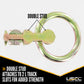 Double Stud L-Track Fitting with O-Ring | 6,000 lbs. BS