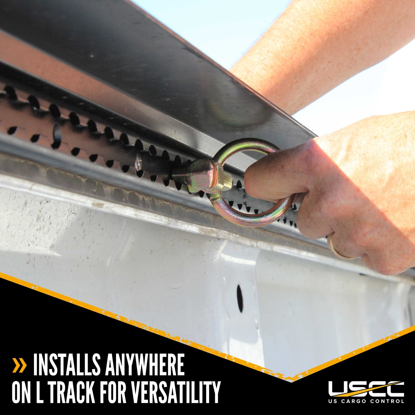 Double Stud L-Track Fitting with O-Ring | 6,000 lbs. BS