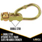 Double Stud L-Track Fitting with Pear Link | 5,000 lbs. BS