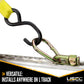 Double Stud L-Track Fitting with Pear Link | 5,000 lbs. BS