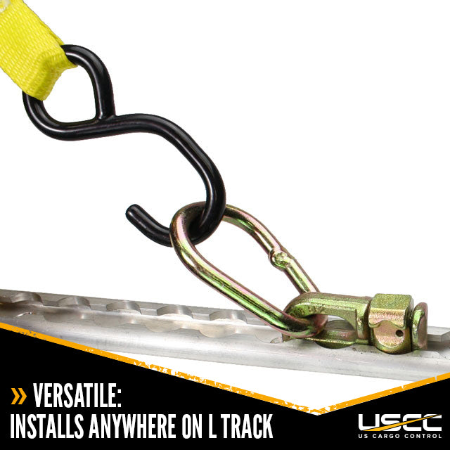Double Stud L-Track Fitting with Pear Link | 5,000 lbs. BS