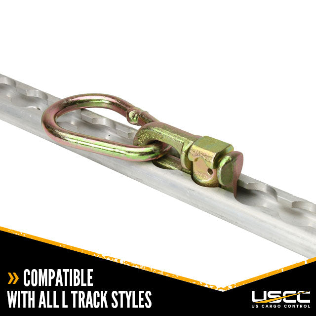 Double Stud L-Track Fitting with Pear Link | 5,000 lbs. BS
