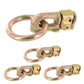 Double Stud L-Track Fitting with O-Ring | 6,000 lbs. BS | 4-Pack