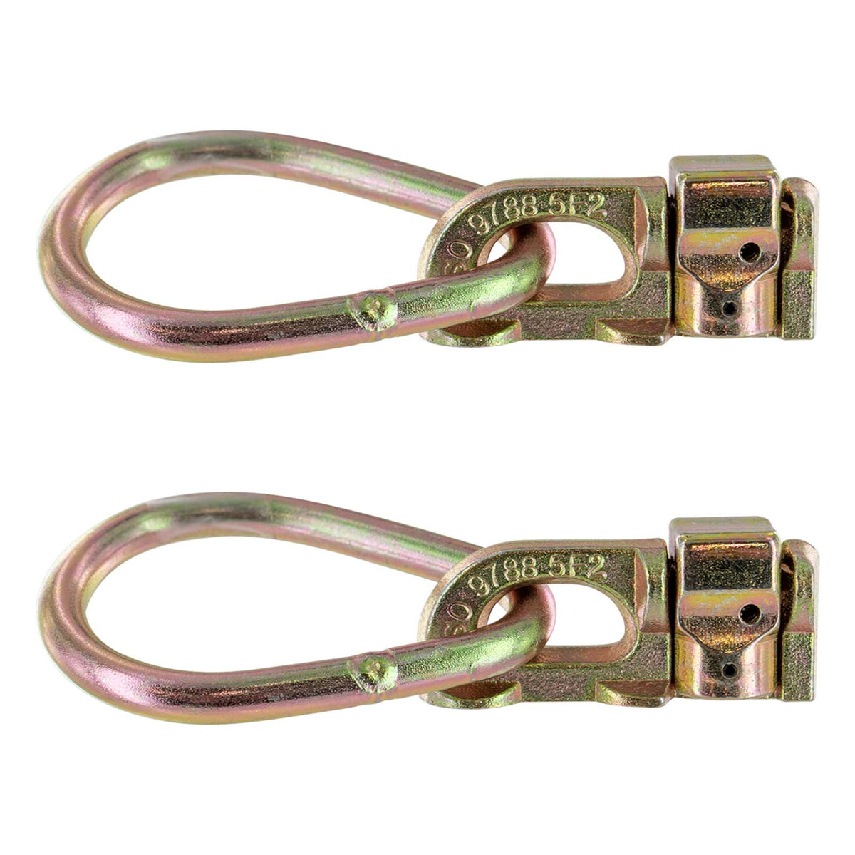 Double Stud L-track Fitting with Pear Link | 5,000 lbs. BS | 2-Pack