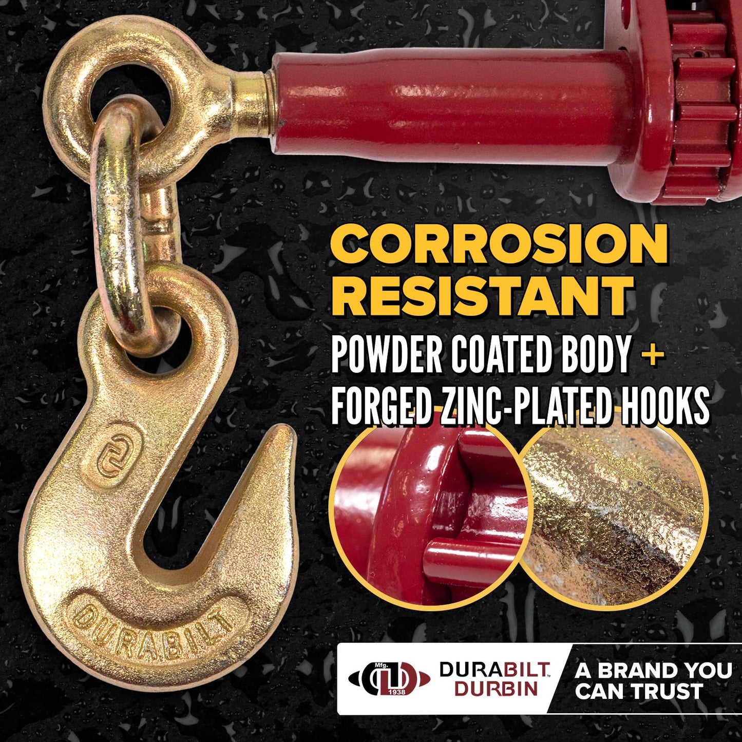 5/16" - 3/8" Durabilt Light Pro-Bind Ratchet Binder - 6-Pack