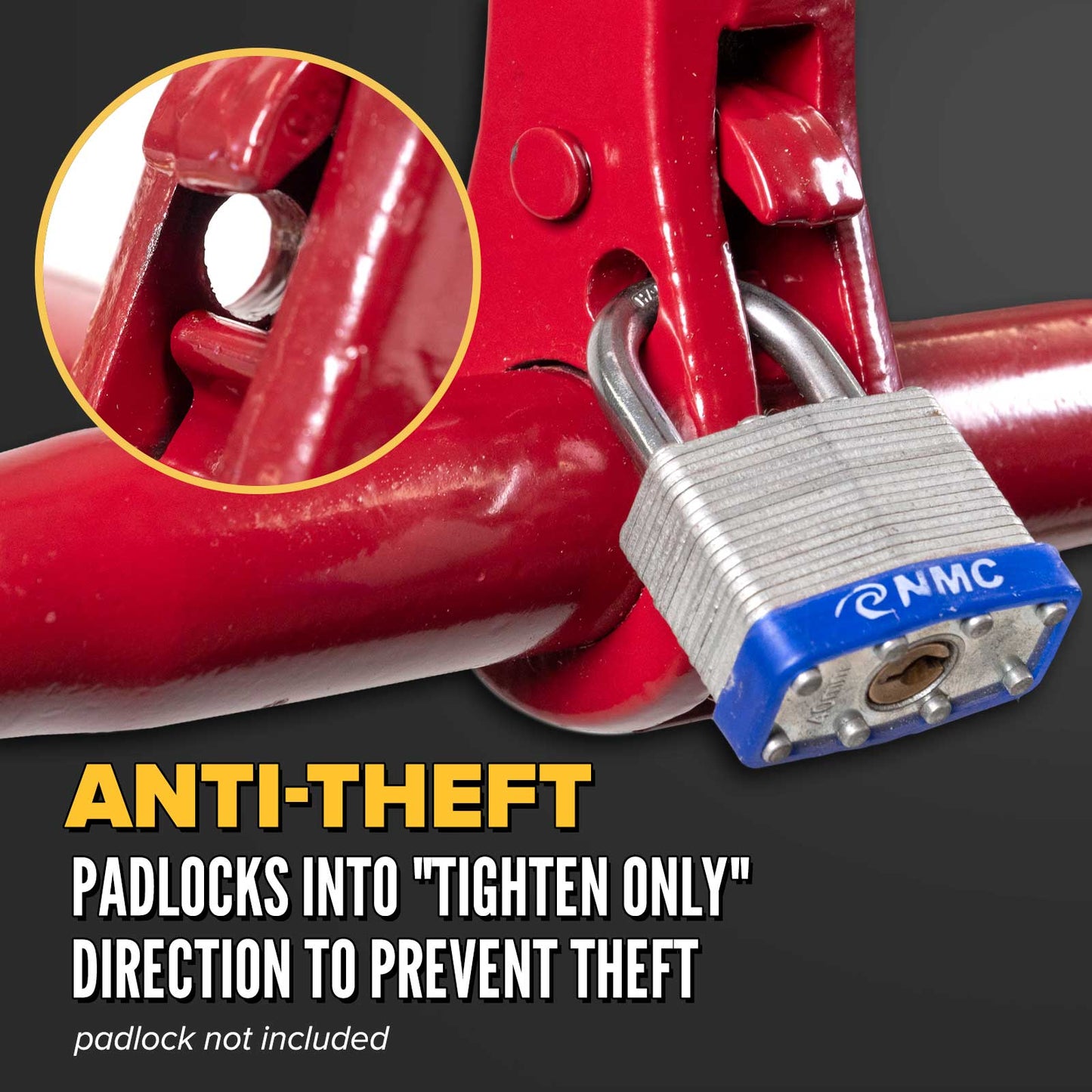 1/4" - 5/16" Durabilt Light Pro-Bind Ratchet Binder - 6-Pack