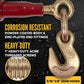 3/8" Grab Hook & 1/2" Sling Hook with 3/8" Grab Hook Durabilt Pro-Bind Ratchet Binder - 4-Pack