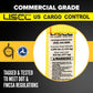 2'' x 12' Yellow E-Track Cam Buckle Strap | Wire Hooks & Spring E-Fittings