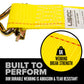 2'' x 12' Yellow E-Track Cam Buckle Strap | Wire Hooks & Spring E-Fittings