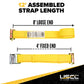 2" x 12' Yellow E-Track Cam Buckle Strap