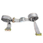 2" x 16' Gray E-Track Cam Buckle Strap | Double-Fitted End