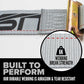 2'' x 16' Gray E-Track Cam Buckle Strap | Wire Hooks & Spring E-Fittings