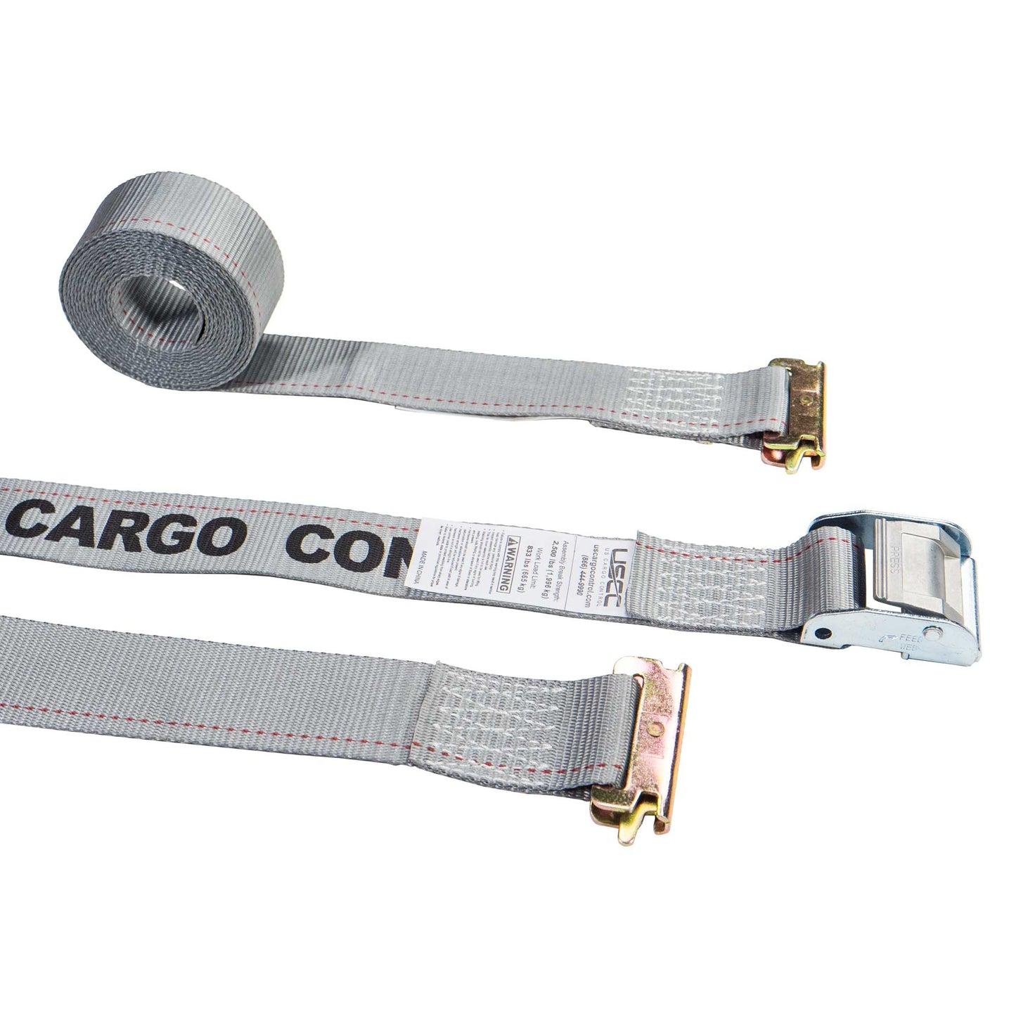  gray 16' E track cam buckle strap