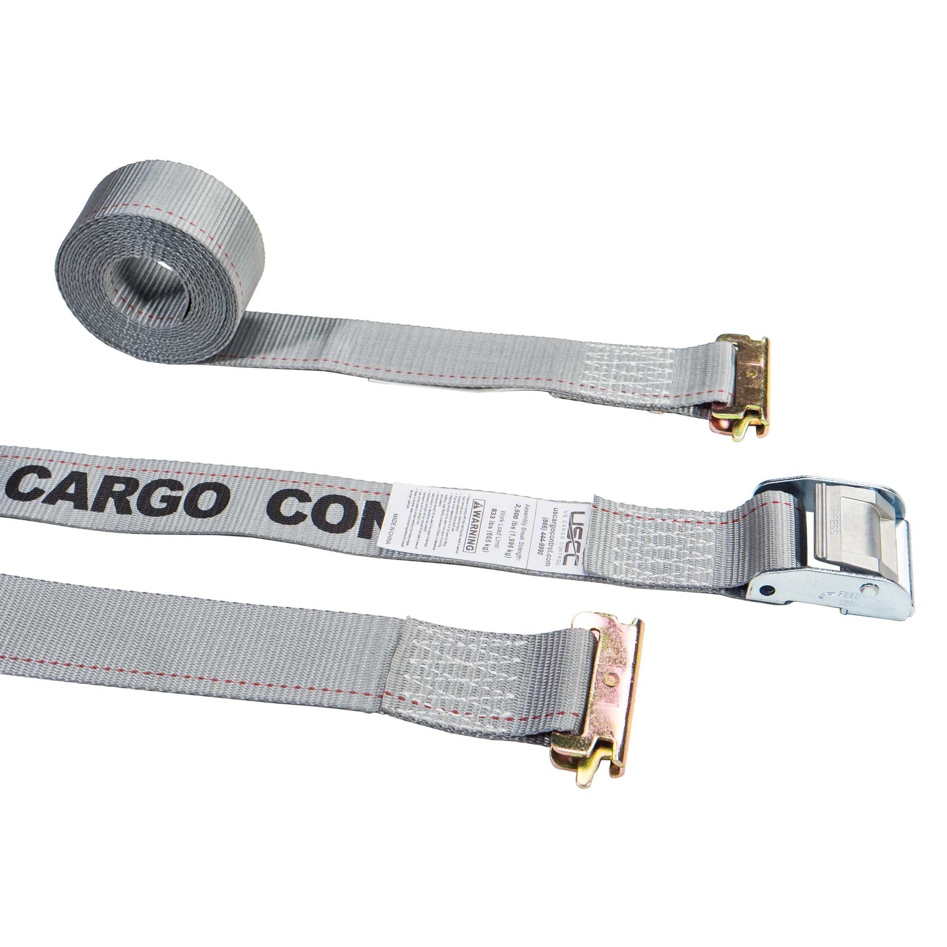  gray 16' E track cam buckle strap